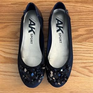 Anne Klein Dressy ballet flats. Navy blue. Womens 6.5M
